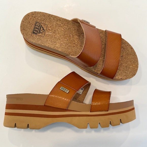 REEF Cushion Vista Higher Platform Sandal Size 8.5 - Picture 1 of 6